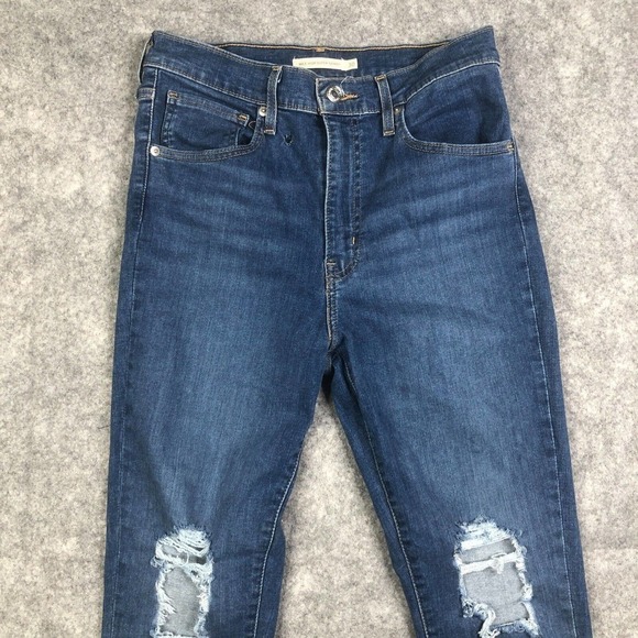 Levi's Jeans Women's Mile High Super Skinny Jeans 30 Medium Wash High Rise Denim - Picture 2 of 12